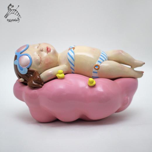 《晒日光浴的女孩》雕塑 限量艺术品 商品图2