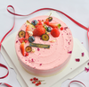 【草莓屋】草莓三旬。全草莓 戚风蛋糕（实物没有金箔哦！） 商品缩略图0