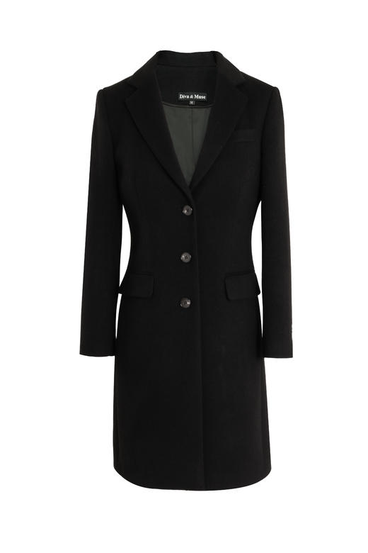 单排扣羊毛大衣 商品图0