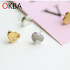 OKBA60072韩国饰品爱心亮钻耳环925银针防过敏耳钉包邮 商品缩略图0