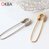 OKBA60020韩国饰品个性简约别针耳环亮钻耳饰包邮 商品缩略图0