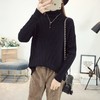 【服饰鞋包】秋冬女装新款短款宽松套头毛衣女学院风半高领拼色针织打底衫 商品缩略图2