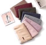 蔻蔻猫白须双面素色女式围巾FW2017