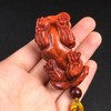 【青山特惠】小叶紫檀手工雕刻龙头貔貅手把件 吊坠s14 商品缩略图6