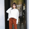【服饰鞋包】冬款韩版拼接打底衫胖mm大码女装宽松套头毛衣 商品缩略图3