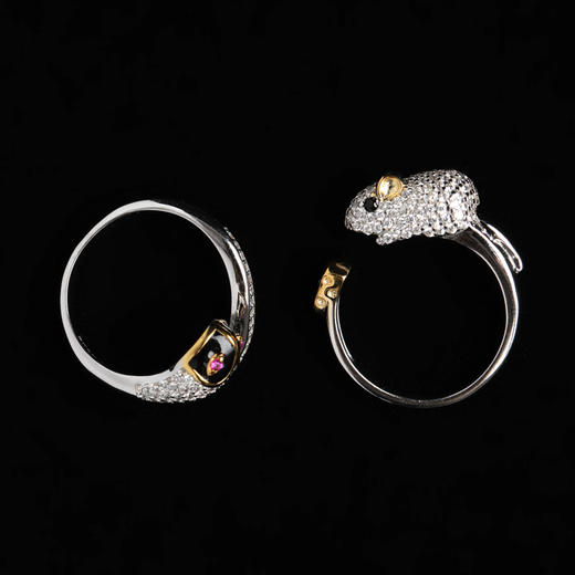 12生肖搭配莫桑钻石戒指宠物戒子动物戒指 商品图2