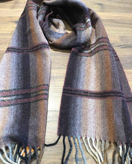 意大利进口双面围巾c0399羊毛锦纶原价398