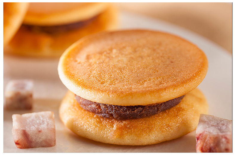 回头客铜锣烧160g红豆味香芋味饼干面包