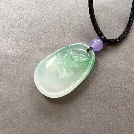 冰种阳绿翡翠梅牌 商品图6