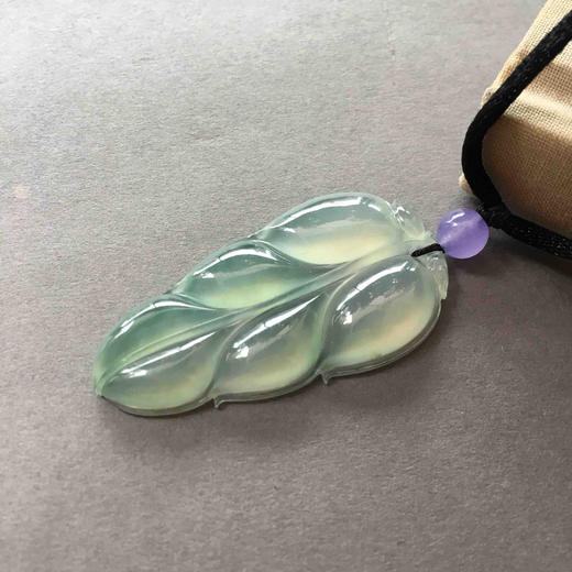 翡翠高冰种淡晴水叶子 商品图1