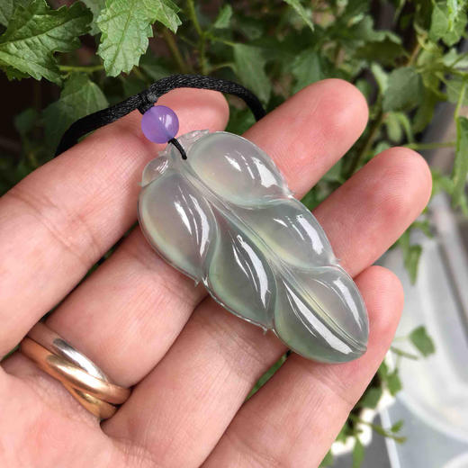 翡翠高冰种淡晴水叶子 商品图7