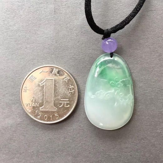 冰种阳绿翡翠梅牌 商品图2