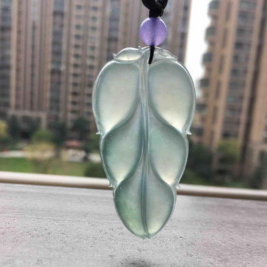 翡翠高冰种淡晴水叶子 商品图8