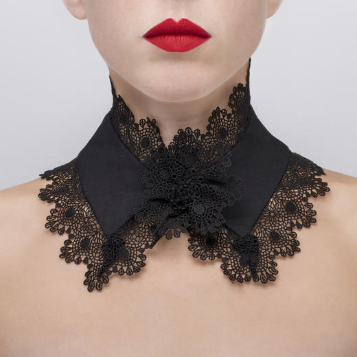 北京仓｜Catherine Osti-Elisabeth-Black 领饰［法国设计师 ］ 商品图0