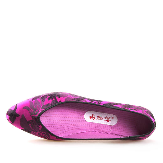 内联升女鞋手工单鞋皮底九州牧云记(魅之语)尖口布鞋MY7224 商品图2