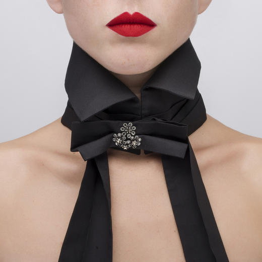 北京仓｜Catherine Osti-Colette-Black 领饰［法国设计师 ］ 商品图0