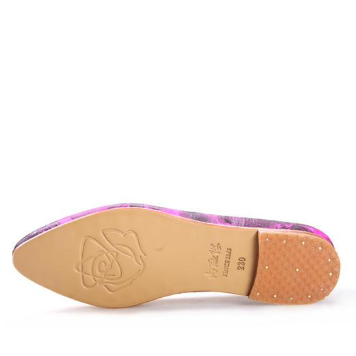 内联升女鞋手工单鞋皮底九州牧云记(魅之语)尖口布鞋MY7224 商品图3