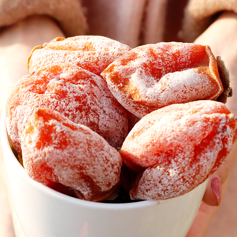 【橙象优选】富平吊柿饼  自然降霜 果肉甜度高软而糯 颗颗精选（到货需冷冻保存）