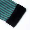 MANITO 男士条纹丝绒睡袍 绿黑条纹 商品缩略图4