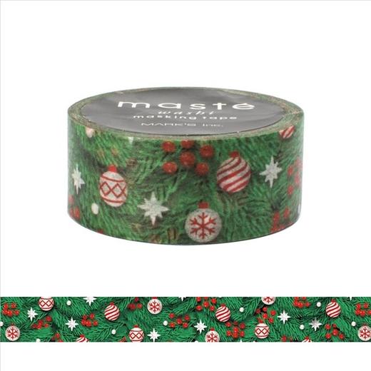 日本Mark's-MaskingtapeMulti-圣诞纸胶带-霓虹星和圣诞树 商品图0