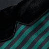 MANITO 男士条纹丝绒睡袍 绿黑条纹 商品缩略图2
