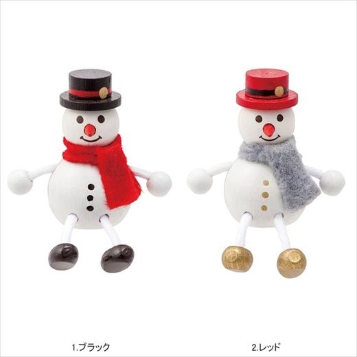 日本Mark's-LesniSnowman-圣诞公仔 雪人木玩具 两款可选 商品图2