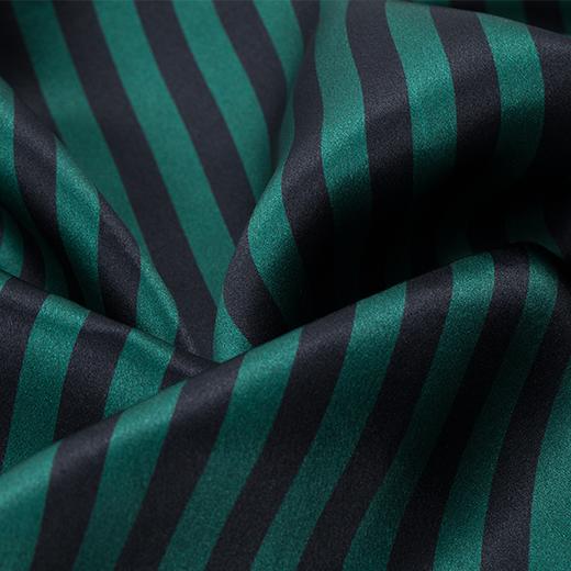 MANITO 男士条纹丝绒睡袍 绿黑条纹 商品图5