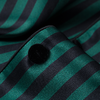MANITO 女士条纹丝绒睡衣套装 绿黑条纹 商品缩略图3