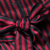 MANITO 条纹丝绒连衣裙 红黑条纹 商品缩略图2