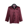 MANITO 男士条纹丝绒睡衣套装 红黑条纹 商品缩略图1