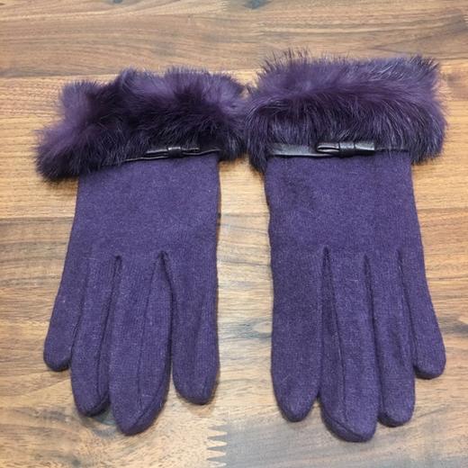 HFW1323002 针织手套 羊毛 兔毛 锦纶（原价358） 商品图4