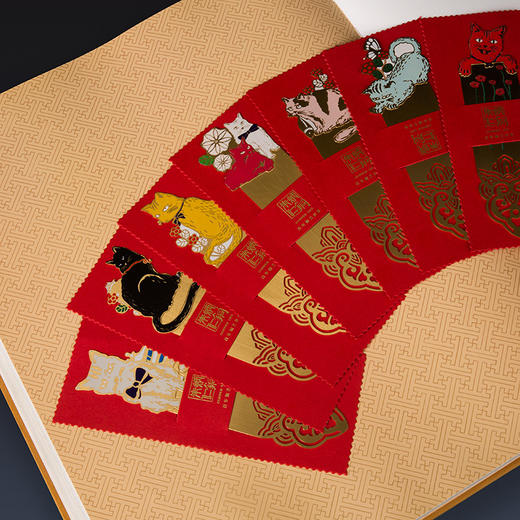 朱炳仁铜 故宫萌猫 御猫系列铜书签 工艺品艺术品 文具文创摆件 商品图1