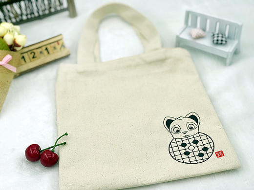 围棋周边 | 定制亚麻棉手袋 商品图2