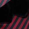 MANITO 女士条纹丝绒睡衣套装 红黑条纹 商品缩略图1