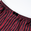 MANITO 男士条纹丝绒睡衣套装 红黑条纹 商品缩略图5