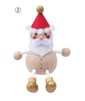 日本Mark's-Lesni Santa Claus -圣诞公仔 圣诞老人木玩具 两款可选 商品图1