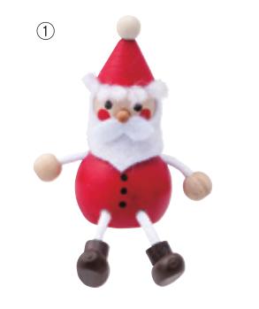 日本Mark's-Lesni Santa Claus -圣诞公仔 圣诞老人木玩具 两款可选 商品图0