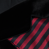 MANITO 男士条纹丝绒睡袍 红黑条纹 商品缩略图1