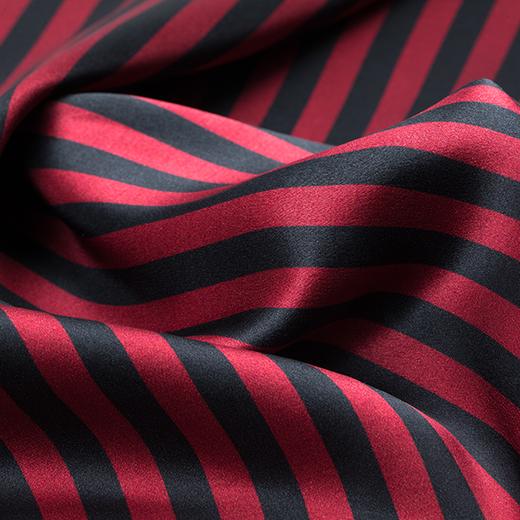 MANITO 男士条纹丝绒睡袍 红黑条纹 商品图2