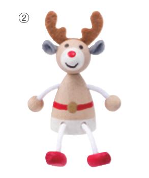 【特惠】日本Mark's-Lesni Reindeer-圣诞公仔 驯鹿木玩具 两款可选 商品图1