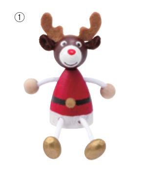 【特惠】日本Mark's-Lesni Reindeer-圣诞公仔 驯鹿木玩具 两款可选 商品图0