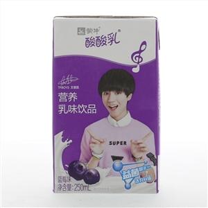 *蒙牛蓝莓味酸酸乳250ml 商品图0