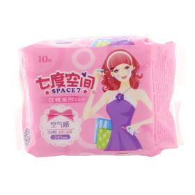 七度空间空气感净爽超薄日用卫生巾245mm10片装