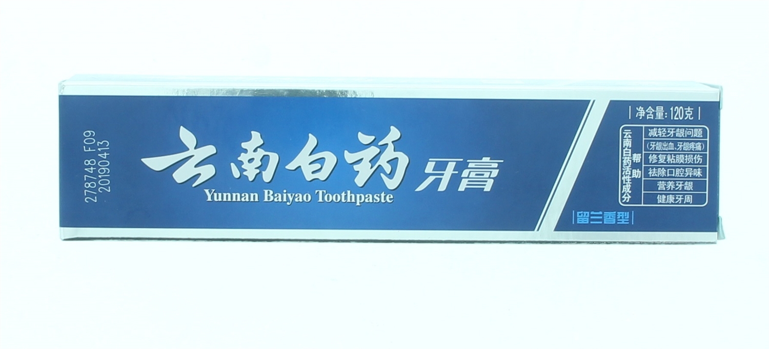 云南白药牙膏留兰香型120g