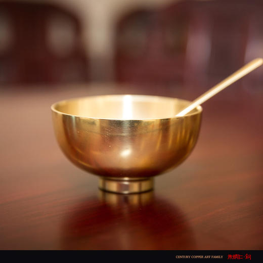 朱炳仁铜 抑菌铜碗饭碗 功夫鸡碗套装餐具家居家用儿童卡通礼品 商品图4