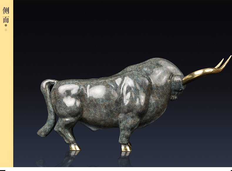 朱炳仁铜国礼牛气冲天铜家居工艺品装饰品摆件礼品