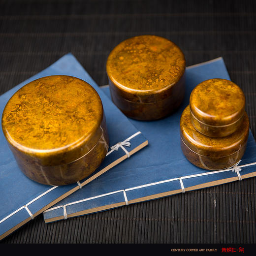 朱炳仁铜  喜跃如意收纳盒 铜家居饰品摆件 工艺艺术品 商品图3