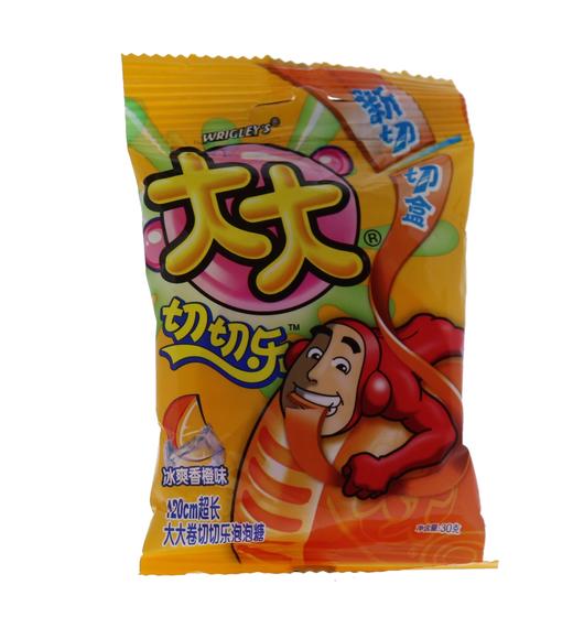 大大卷切切乐泡泡糖香橙味30g 商品图0