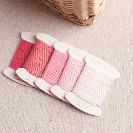 刺绣专用配色绣线套组24色48色diy手工刺绣线8m彩色纯棉绣花线