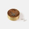 意外设计 木心置物盒 创意收纳盒 实木+黄铜 磁力收纳盒 三款可选 商品缩略图2